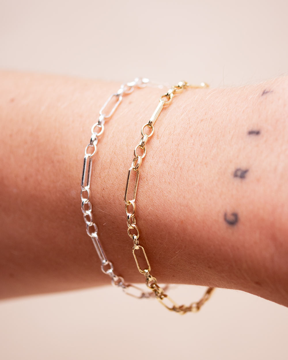 THE CHUNKY FIGARO BRACELET SILVER