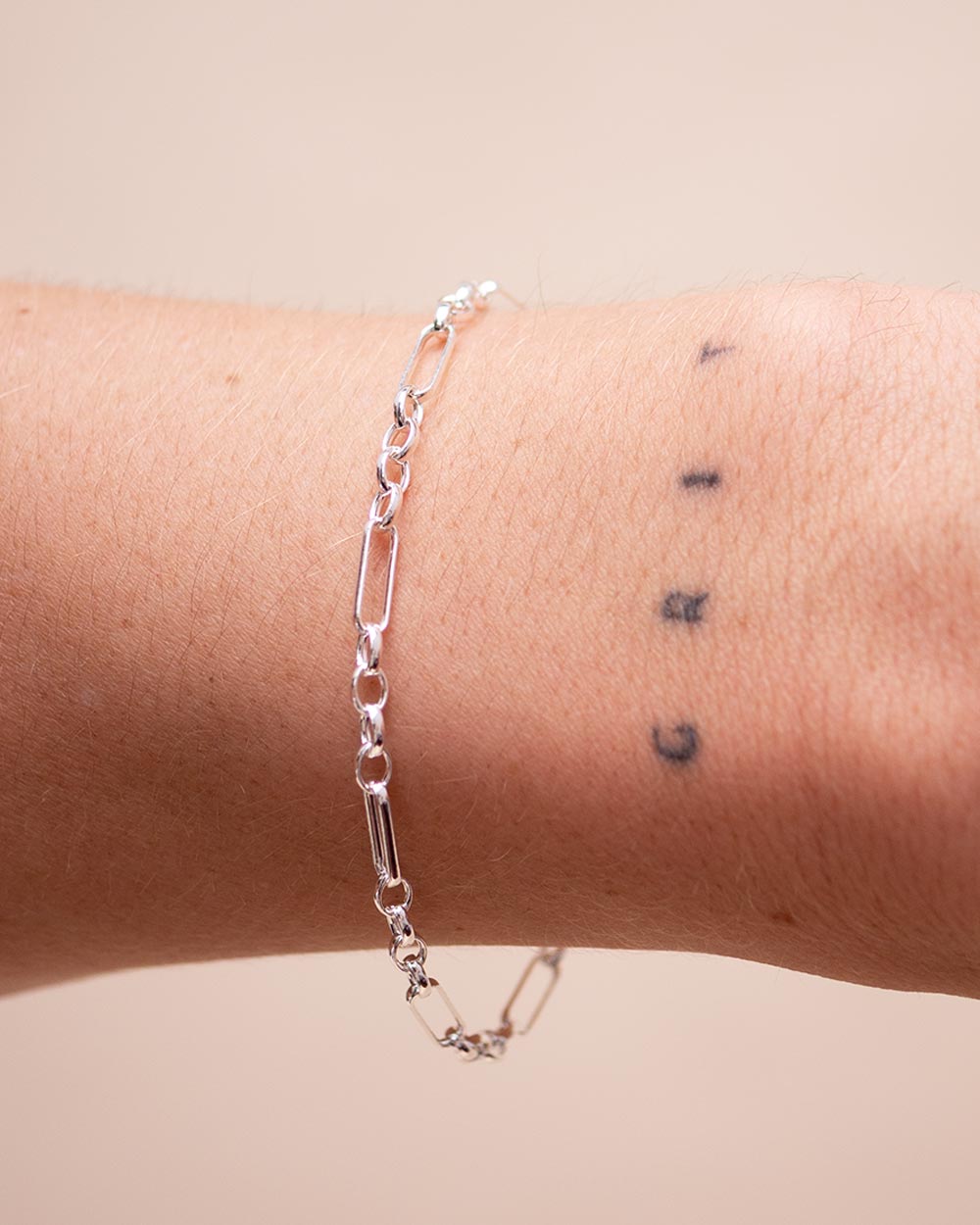 THE CHUNKY FIGARO BRACELET SILVER