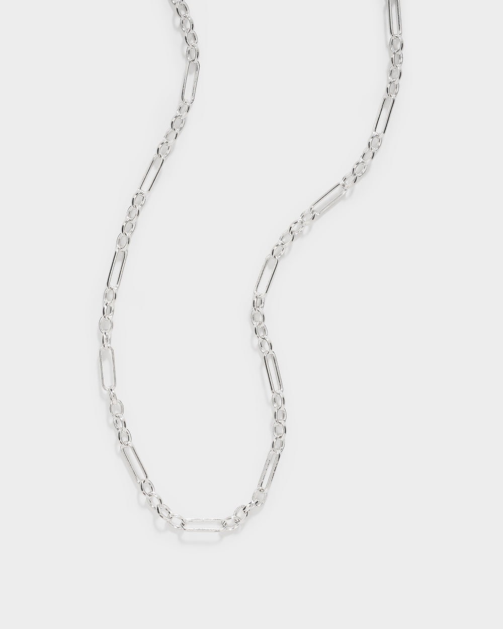 THE CHUNKY FIGARO CHAIN SILVER