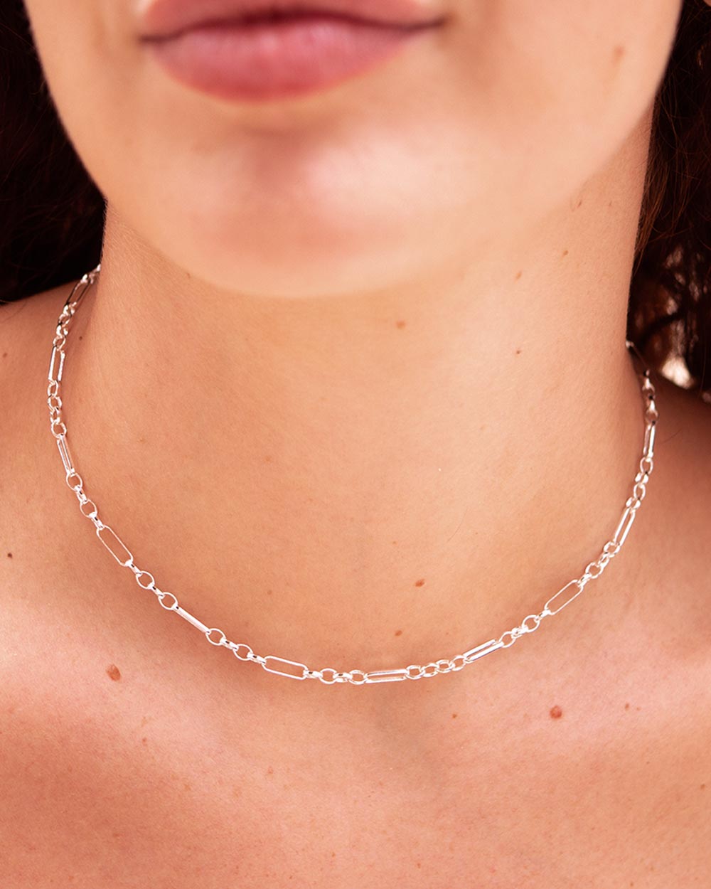 THE CHUNKY FIGARO CHAIN SILVER
