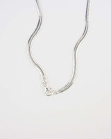 THE FLAT SNAKE CHAIN SILVER