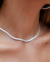 THE FLAT SNAKE CHAIN SILVER