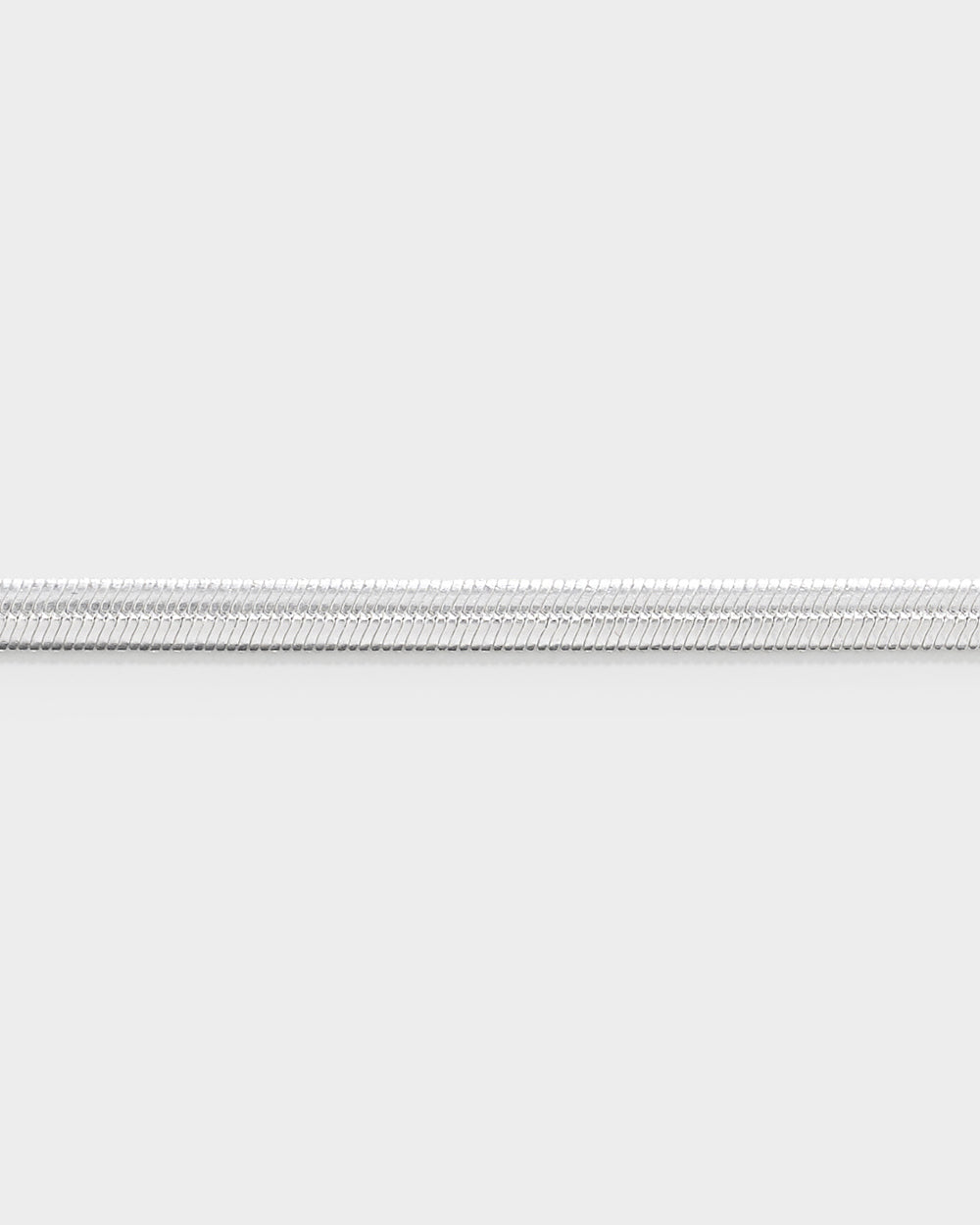 THE FLAT SNAKE CHAIN SILVER