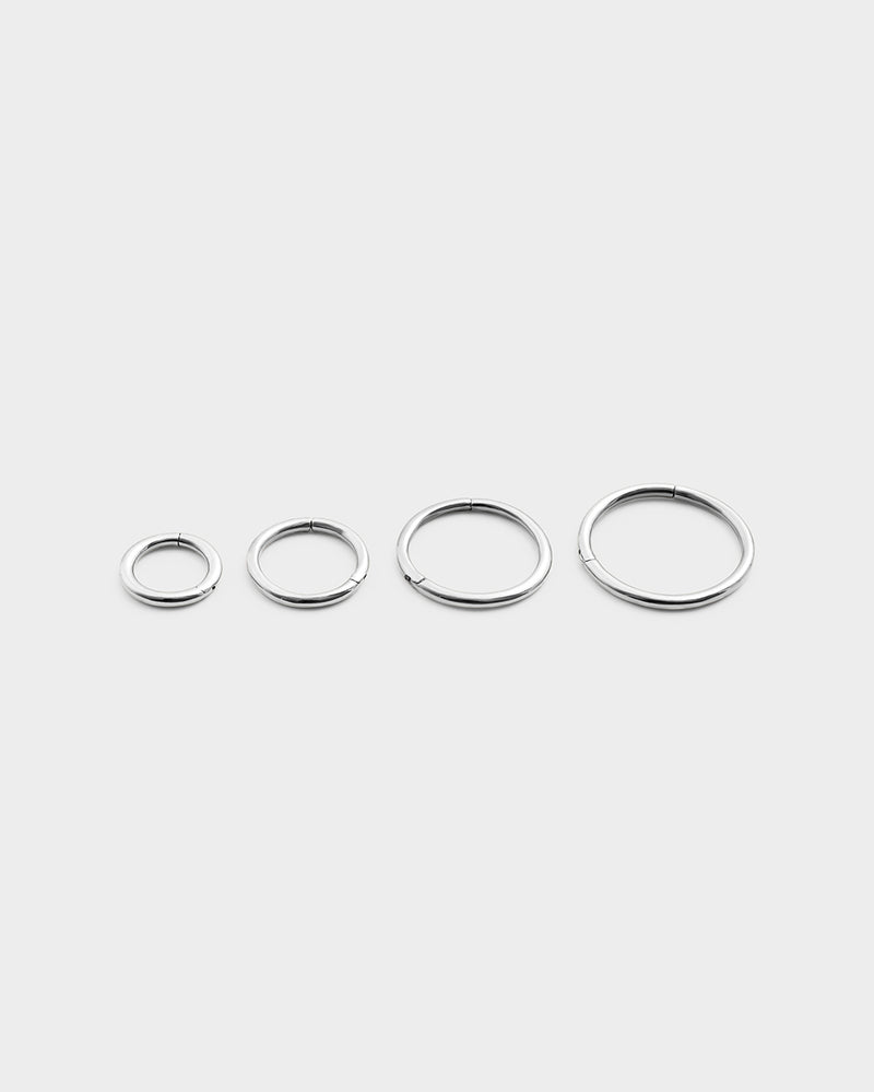 THE SEAMLESS HOOPS SILVER