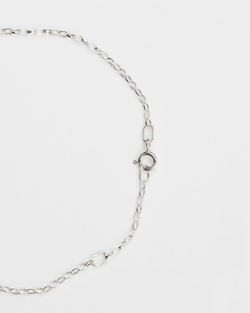 The Belcher Anklet Silver | Catch Rhys | Recycled Sterling Silver