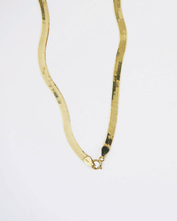 The Flat Snake Chain Gold
