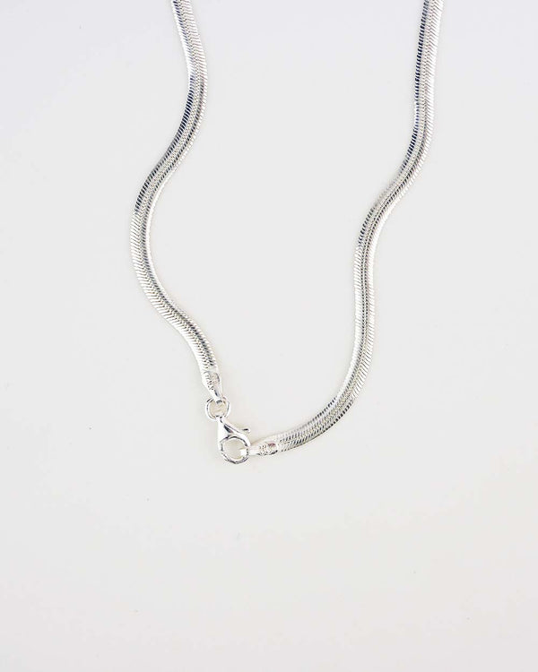 The Flat Snake Chain Silver
